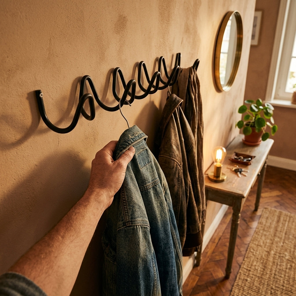 Porte-Manteau Mural Sculptural Design — "RAMO"