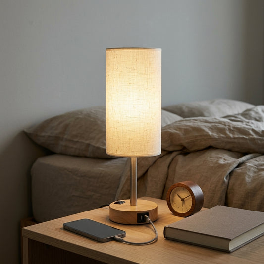 Lampe de Chevet Tactile avec Ports de Charge USB — "ORLA"