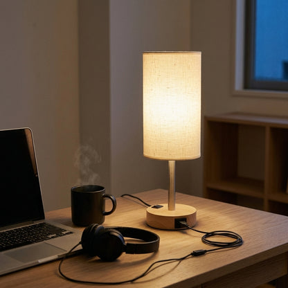 Lampe de Chevet Tactile avec Ports de Charge USB — "ORLA"