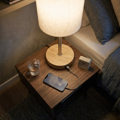 Lampe de Chevet Tactile avec Ports de Charge USB — "ORLA"