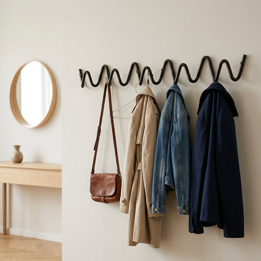 Porte-Manteau Mural Sculptural Design — "RAMO"