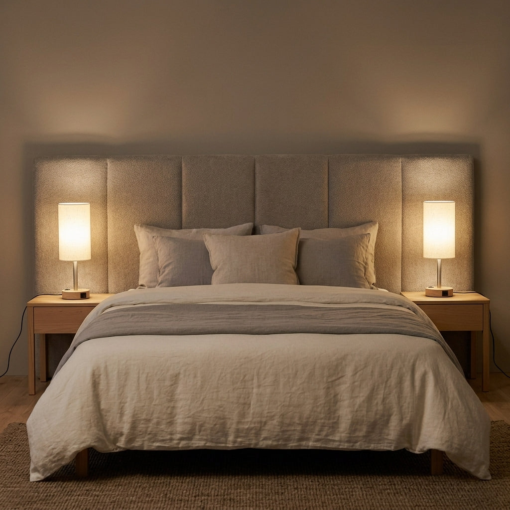 Lampe de Chevet Tactile avec Ports de Charge USB — "ORLA"